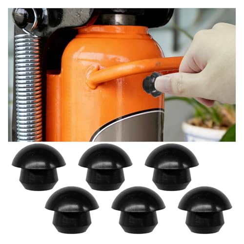 8mm Bottle Jack Floor Jack Oil Filler Plug, Rubber Horizontal Jacks Hydraulic Filler Bung for Sealing Oil Reservoir Ports, Flat-Head Hydraulic Top Pressure Rod Replacement Parts (6PCS) - size: 6PCS