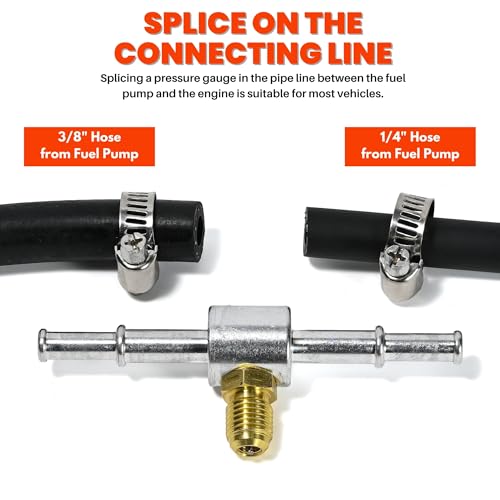 NP Diesel Fuel Pressure Gauge Kit Petrol Fuel Pressure Tester Fuel Injection Pump Diagnostic Tool