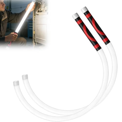 Bendable Led Flashlight Stick, 2026 New Flexible LED Light Stick, 27" Rechargeable Flashlight with High Lumen & 3 Brightness Modes, for Car Repairs, Mechanical Inspection & Tight Spaces (2PC) - color: 2PC