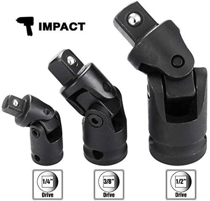 EPAuto Impact Universal Joint Set, Cr-V,3 Pieces - size: Universal Joint Set