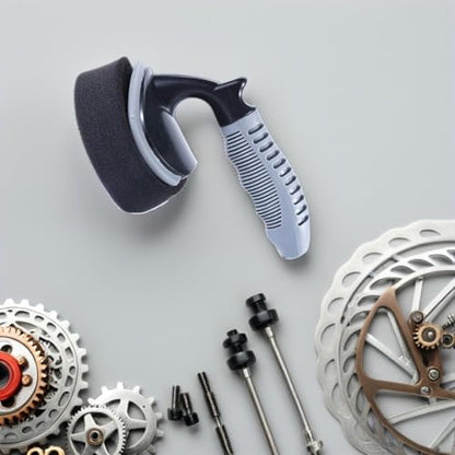 Garneck 1 Set Car Wash Brush Cleaning Tire Applicator Pad Tire Scrubber Tire Brush Polish Tire Shine Applicator Automotive Car Detailing Wheels Tire Dressing Applicator Tires Handle Sponge