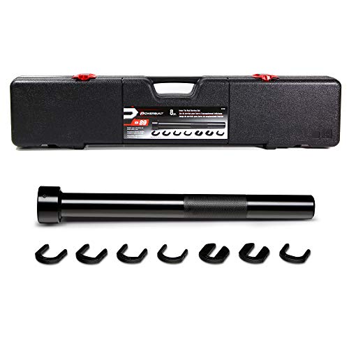 Powerbuilt Inner Tie Rod Kit, Install and Remove Tie Rods, Tool Set Services Vehicles, Trucks, SUVs, Storage Case - 641449 - style: 8 Piece