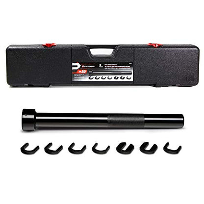 Powerbuilt Inner Tie Rod Kit, Install and Remove Tie Rods, Tool Set Services Vehicles, Trucks, SUVs, Storage Case - 641449 - style: 8 Piece