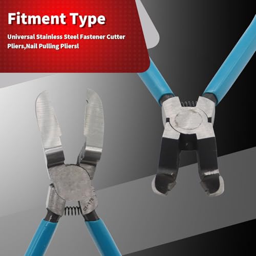 Nakkaa Mutipurpose Diagonal Cutting Pliers Rivet Remover | Car Push Retainer Car Trim Clip Pry Puller Clips Panel Assortments Puller Tool