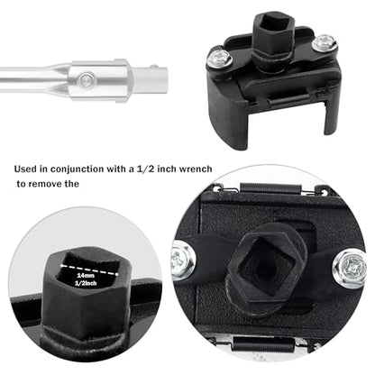 OFBAND Oil Filter Wrench Tool,Adjustable Oil Filter Removal Tool Fit for 2.36-3.15 inch Engine Oil Filter,Car Accessories Oil Filter Remover Tool