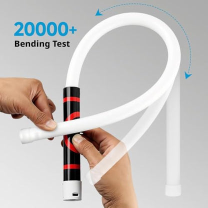 28.7'' Bendable Led Flashlight Stick - 800 Lumens Flexible Led Work Light Rechargeable, with 360° Flexible Neck, 3 Light Modes, Waterproof for Car Repairs, Inspections in Tight Spaces