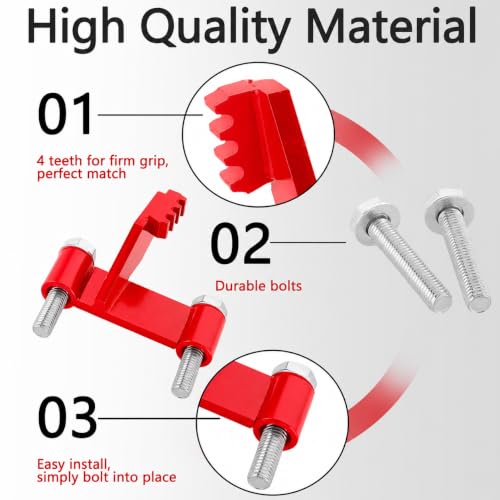 LS Flywheel Locking Tool Compatible with Engines Chevy LS1 LS2 LS3 LS6 LSX | for GM 1997 -2019 Rear-Wheel Drive V8 LS and LT Baised Engines,Cars and Trucks 4.8 5.3 5.7 6.0 6.2 7.0 Liter, Red - color: Red