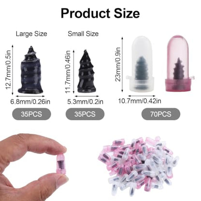 70PCS Tire Plug Kit, Heavy Duty Screw in Tire Plugs for Tubeless Tire Repair, Rubber Nails Flat Tire Puncture Fix Kit for Car, Motorcycle, Truck, Tractor