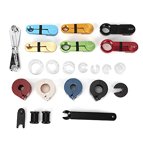 22Pcs Car Air Conditioning Hose Oil Fuel Pipe Line Disconnect Tool Kit, Vehicle Repairing Set, Wide Application for Car Decoration Shop, Easy Disassembly of Quick Couplings