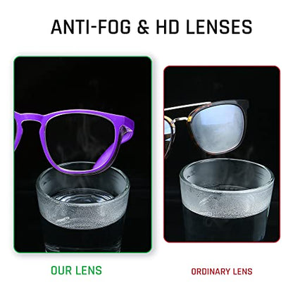 Stylish Safety Glasses, Clear Anti-Fog Anti-Scratch Protective Glasses For Men And Women - color: Violet Colour