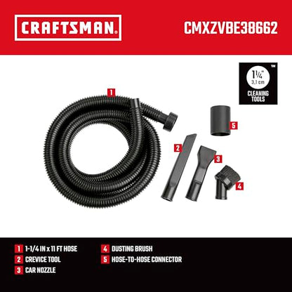 CRAFTSMAN CMXZVBE38662 1-1/4 in. Car Cleaning Wet Dry Vac Attachment Kit - size: Car Cleaning Kit