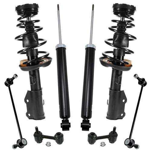 Detroit Axle - 8pc Struts Shocks Kit for 2013 2014 2015 Chevy Malibu 2016 Malibu Limited, 2 Front Struts with Coil Spring 2 Rear Shock Absorbers 4 Front Rear Sway Bars Replacement Suspension - size: 8AQS54220/ Big strut kit