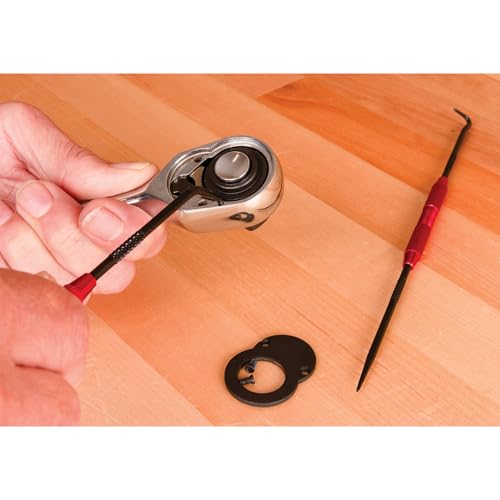 Performance Tool W80750 2 Piece Precision Pick and Hook Set with Aluminum Handles,O-Ring Seal Gasket Pick Mini Hooks Puller Remover