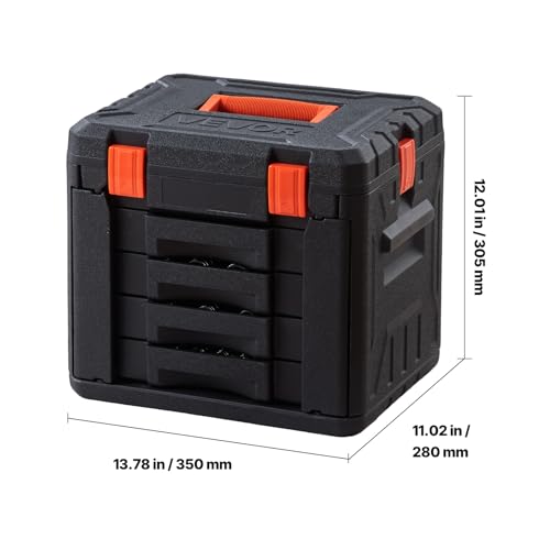 VEVOR Mechanics Tool Set, 230-Piece Mechanic Tool Kit, 1/4 in, 3/8 in, and 1/2 in Drive, SAE and Metric Socket Set, Wrenches, Screwdriver Bits, Accessories, and Storage Case, for Automotive Repair - size: 1/4"&3/8"&1/2", style: 230 PCS