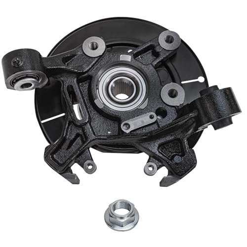 Detroit Axle - Rear Steering Knuckles Wheel Hub Bearings Brake Calipers Replacement for 2006-2010 Ford Explorer Mercury Mountaineer - 4pc Set - size: 4BU48580/Kit
