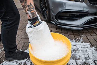 Meguiar's X3002 Microfiber Wash Mitt,Super-Thick,Reusable Wash Mitt for Ultimate Finish,Safe on Clear Coats,Leaving You with A Show Car Finish,(Pack of 6) - size: 6 Count, style: Microfiber Wash Mitt