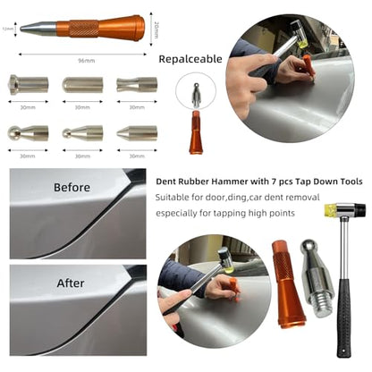 M16 Big Size Slide Puller,190 PCS Paintless Dent Removal tools Kit,Auto Body Hail Removal Tool, Bodywork Dings Dent Puller Remover kit,A Complete Car Dent Repair Tools Set for Professional Auto Repair - size: 190PCS
