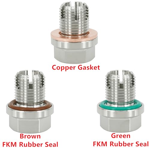 M14.1-1.25 x 15mm Oversize Piggyback Oil Drain Plug, Stainless Steel Self Tapping Oil Pan Thread Repair Kit - size: M14.1x1.25