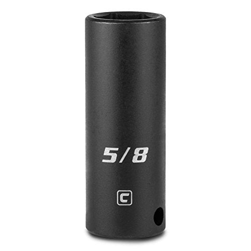 Capri Tools Deep Impact Socket, 3/8-Inch Drive, 6-Point, SAE (5/8-Inch) - size: 5/8-Inch