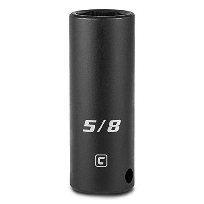 Capri Tools Deep Impact Socket, 3/8-Inch Drive, 6-Point, SAE (5/8-Inch) - size: 5/8-Inch