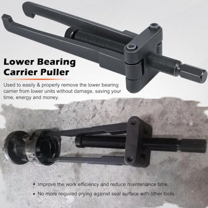 Bonbo Lower Bearing Carrier Puller Fits for Yamaha Johnson Evinrude Mercury Honda Mercruiser, Compatible with Most Gearcase 115hp and Above (Black)