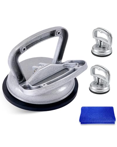 3 Pack Metal Dent Puller,Car Dent Puller,car dent Repair kit,Suction Cup Dent Puller,Aluminum Dent Remover Tool for Car Dents, Glass, Screen,Tiles & Objects Moving - color: A/3PCS Metal Suction Cup