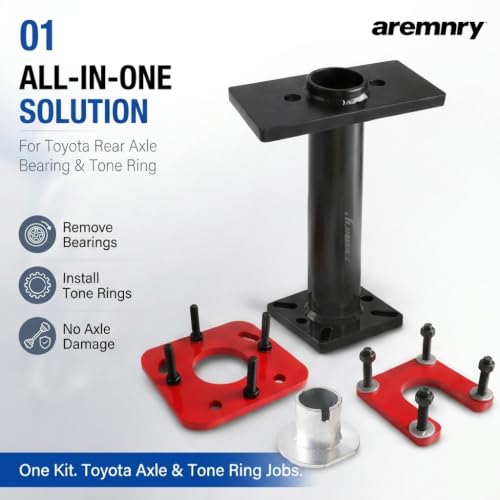 Toyota Axle Bearing Tool & Rear Axle Bearing Puller, Heavy Duty Tundra Rear Wheel Bearing Tool, Axle Bearing Removal Tool with ABS Tone Ring Installer Fits 1995-2020 4Runner Tacoma Hilux T100