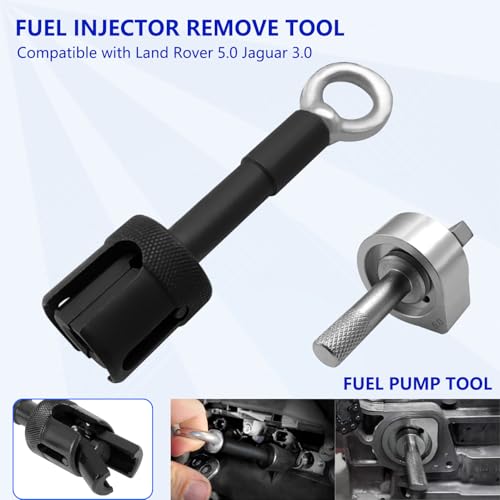 ZKTOOL 14PC Engine Camshaft Alignment Timing Tool Kit Fit for Land Rover Range Rover Sport Jaguar Discovry 4 V8 5.0 L V6 3.0L Cylinder Gasoline Engine. Tool with Fuel Pump and Two Injector.