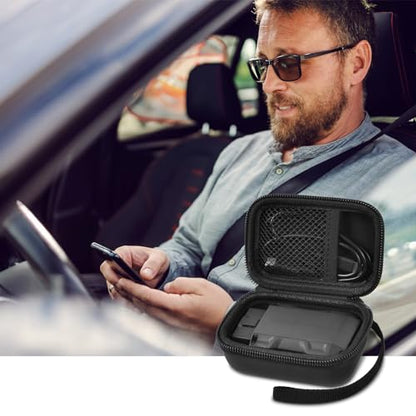 Boobowl Scanner Case for TOPDON TopScan OBD2/ XTOOL Scanner Diagnostic Tool | Mesh Pocket for USB Cables, Compact Size and Wrist Strap for Car Storage, Garage Organization, Road Trips and Travel - Black