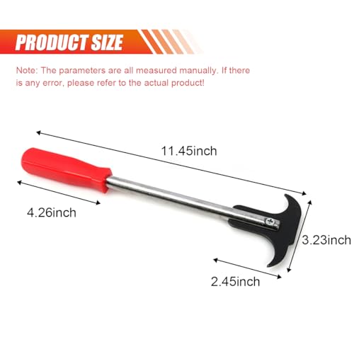LAINLOY Oil Seal Disassembly Wrench Puller, Seal Puller Tool with Dual Hook Tips Remove Oil and Grease Seals, Car Repair Tool, Oil Seal Disassembly Tools for Car SUV and Light Truck (Red) - color: Red