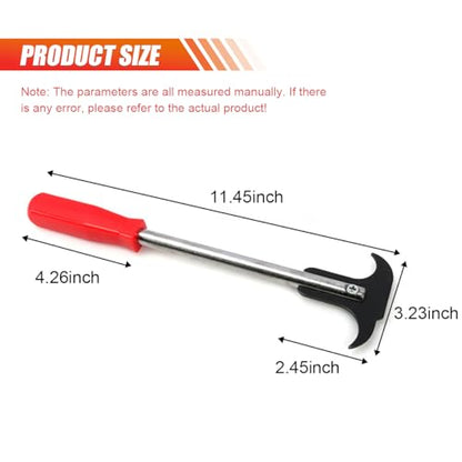 LAINLOY Oil Seal Disassembly Wrench Puller, Seal Puller Tool with Dual Hook Tips Remove Oil and Grease Seals, Car Repair Tool, Oil Seal Disassembly Tools for Car SUV and Light Truck (Red) - color: Red