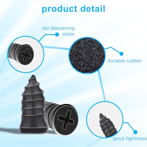 40Pcs Spiral Rubber Tire Repair Bolts, Vacuum Tire Screw Plug Quick Repair Kit for Various Vacuum Tires