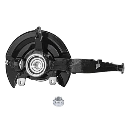 Detroit Axle - 2.4L Front 4pc Steering Knuckles Kit for 03-07 Honda Accord, 2 Steering Knuckles & Wheel Bearing Hubs 2 Outer Tie Rod Ends 2003 2004 2005 2006 2007 Replacement - size: 4SU50427/Kit