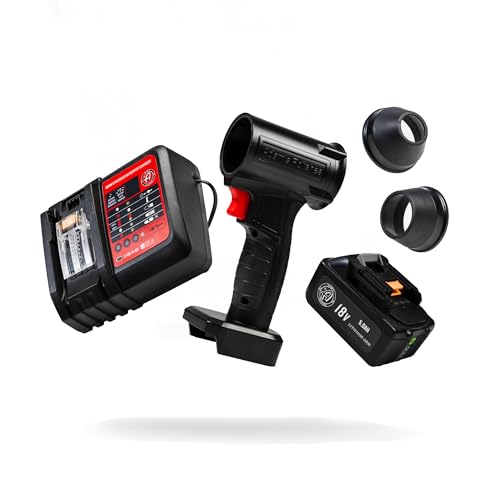 Adam's Polishes Cordless Mini Air Cannon - Portable High-Powered Car Detailing Dryer Blower | Rechargable Air Blower for Your Car, Truck, Van, Motorcycle | Use Before Applying Wax Or Ceramic Coatings