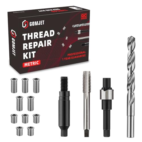 M11X2.0 Metric Thread Repair Kit, with Stainless Steel Insert M11X2.0X16.2MM Qty 5 and M11X2.0X28.2MM Qty 5 - size: M11x2.0x16.2mm&28.2mm