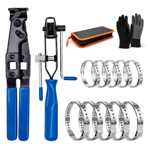 CV Boot Clamp Pliers Tool With 1/2" Torque Wrench For Cars UTV ATV Repair | CV Boot Clamp Tool Heavy Duty CV Axle Boot Clamp Pliers Tool With 1/2" Torque Wrench Function