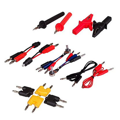 Outzone Automotive Test Lead Kit 92 Pieces Electrical Testers Auto Diagnostic Tools Wire Connectors Adapter Cables Set