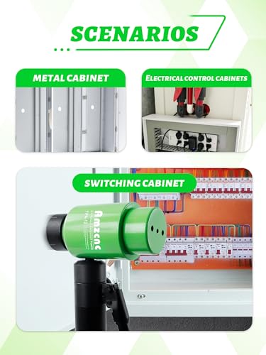 AMZCNC Hydraulic Knockout Punch Kit 8Ton 1/2-4in Electrical Conduit | Electricians Panel Punching Steel Aluminum Brass Copper Cabinet Wiring Electrical Installation Industrial Construction Repair - style: 1/2”~4”