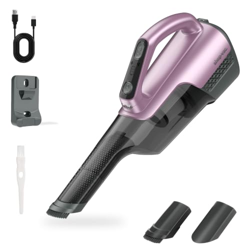 Shop-Vac S3 20V Handheld Vacuum Cordless, Dual-Speed Powerful Portable Car Vacuum Rechargeable, Wall-Mounted Lightweight Hand Vacuum for Home & Car, LED Light, HEPA Filter, Purple - color: Purple