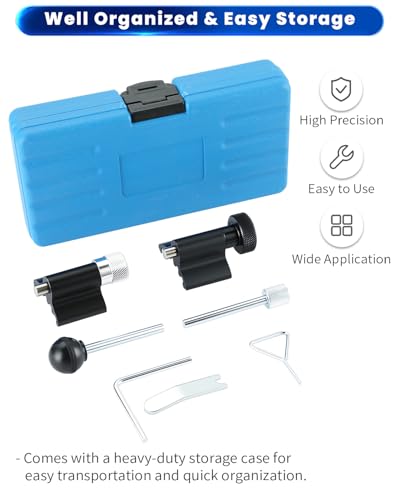 ATPEAM Diesel Engine Timing Crank Locking Tool Set Compatible with VW Compatible with A2 A3 A4 A6 1.2 1.4 1.9 2.0 TDI PD 2002-2008