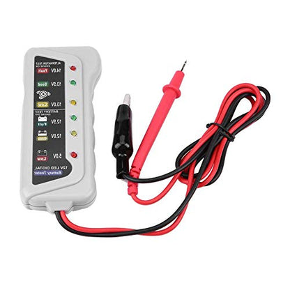 Car Battery Tester, 2-14.8V Automotive Battery Analyzer and Maintenance System, LED Display, for Cars, Motorcycles, 12V Storage Batteries