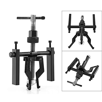 3-Jaw Inner Bearing Puller, Heavy-Duty Internal Gear Extractor Tool Set for Removing Sleeve Bearings, Bushings, Bearings on Motorcycle, Car, and Auto Repair