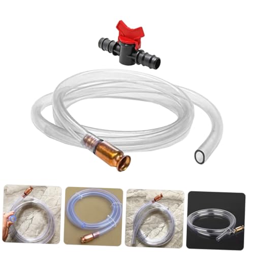 Zerodeko 1set Multifunctional Siphon Hose Kit for to Use Automatic Oil and Water Siphoning Tube Fittings Hose Clamp and for Cars and Liquid Transfer