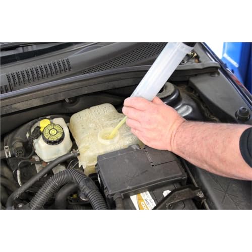 Mityvac MVA6851 7oz Fluid Evacuator Extractor and Dispensing Syringe, Lightweight, Easy to Clean, 7-1/2" Flexible Tube, Non-drip Cap, for Master Cylinders, Transaxles, Power Steering and Coolant - style: MVA6851