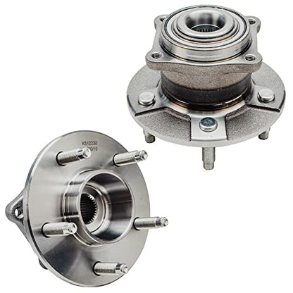 Detroit Axle - 2pc Rear Wheel Bearing and Hubs Assembly with 5-Lug for Chevrolet Equinox 2005, Pontiac Torrent 2006, Saturn Vue 2002-2007, Non-ABS Models - style: 512230 x2/Pair