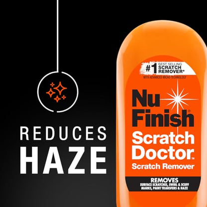 Nu Finish Car Scratch Remover, Scratch Removal for Cars Eliminates Paint Scrapes, Scuffs, Haze and Swirls on Cars, Boats and Motorcycles , 6.5 Oz, White - size: 6.5 Oz, style: Scratch Doctor