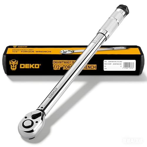 DEKOPRO Torque Wrench 1/2 Inch Drive Click, 10-170 Ft-Lb/13.5-229 Nm Car Torque Wrench, ±3% High Precision, 72 Tooth Torque Wrenches with Dual-Direction Adjustable for Bicycle, Car, Moto - size: 1/2 Inch (10-170 ft.-lb.)
