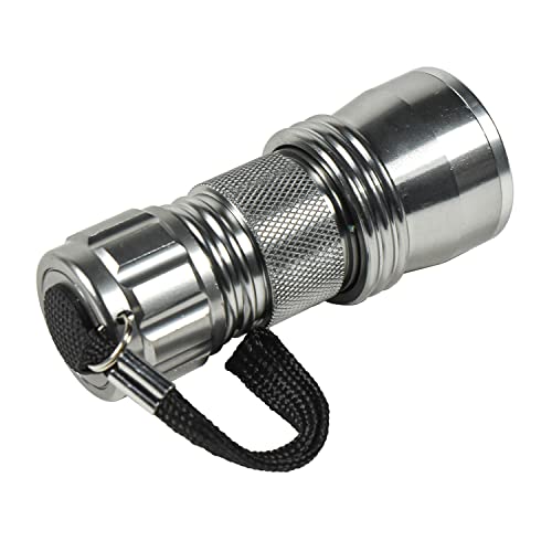 HQRP Professional 21 LED Flashlight - Blacklight for Detecting Uranium, Depression, Vaseline Glass