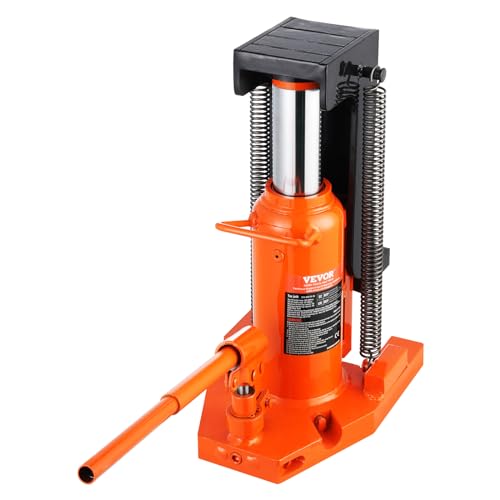 VEVOR Hydraulic Toe Jack, 10 Ton Lift, 20 Ton Capacity, 1.2-7.5 in Toe Height, 12.6-18.9 in Top Height, Air Hydraulic Claw Jack for Machinery - size: 10-20 ton