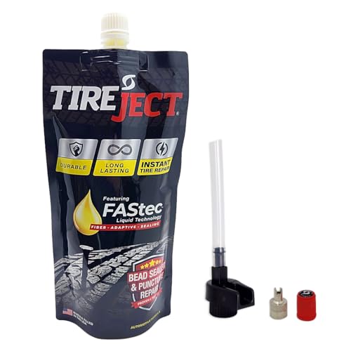 TireJect Automotive Full-Size Truck/SUV 2-in-1 Tire Sealant & Bead Sealer Kit for tire Repair of leaks and punctures - size: Full-size Truck, SUV